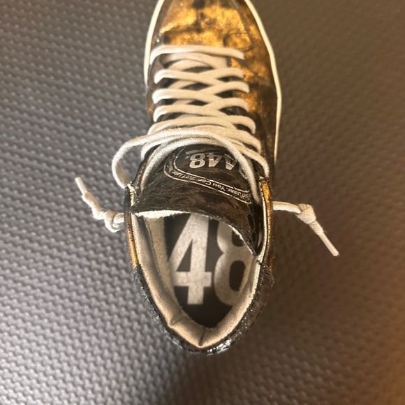 p448 Gold/Bronze Mid-Top Sneaker - Picture 5 of 5